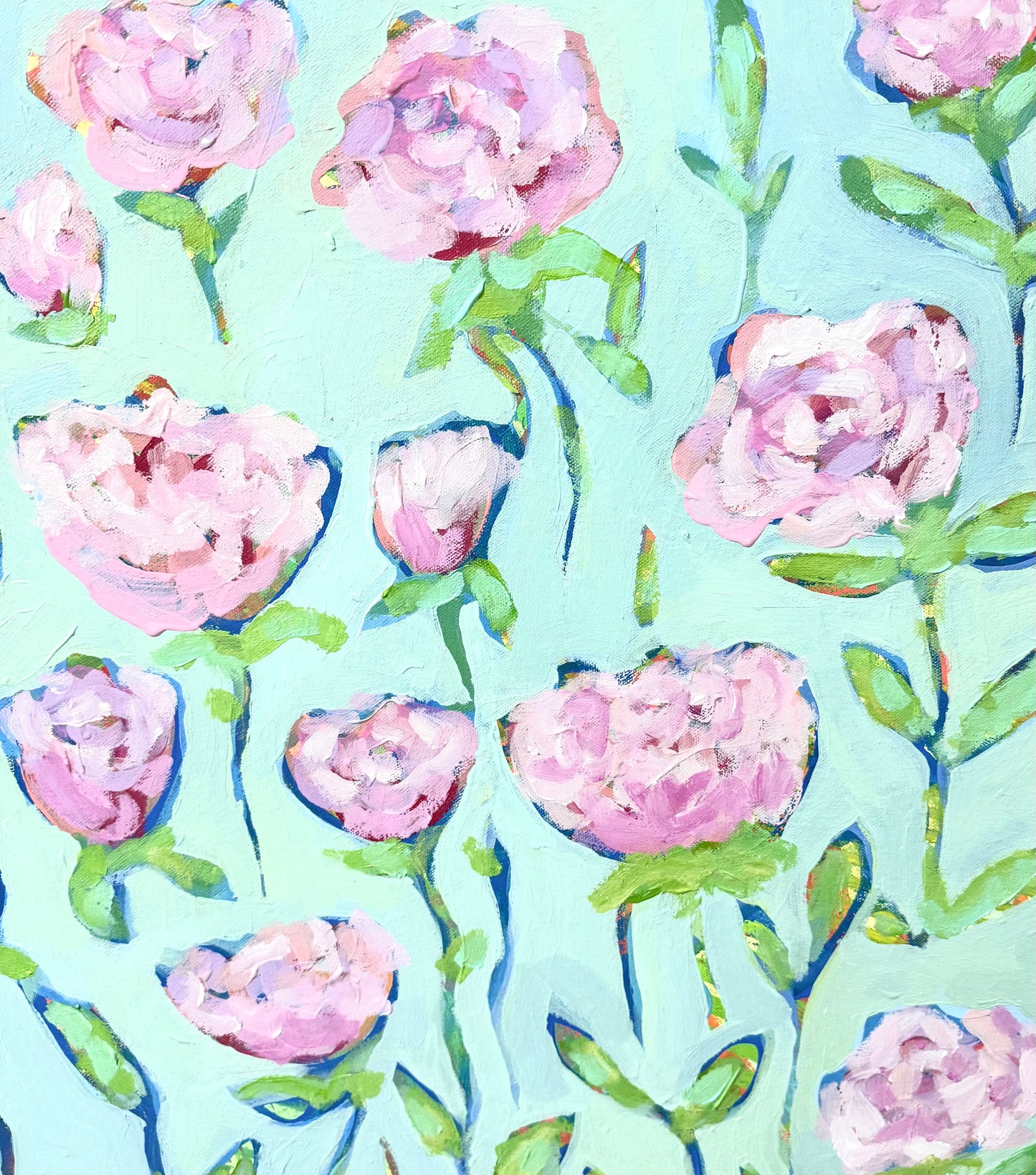 Rose Garden- Original Acrylic Painting