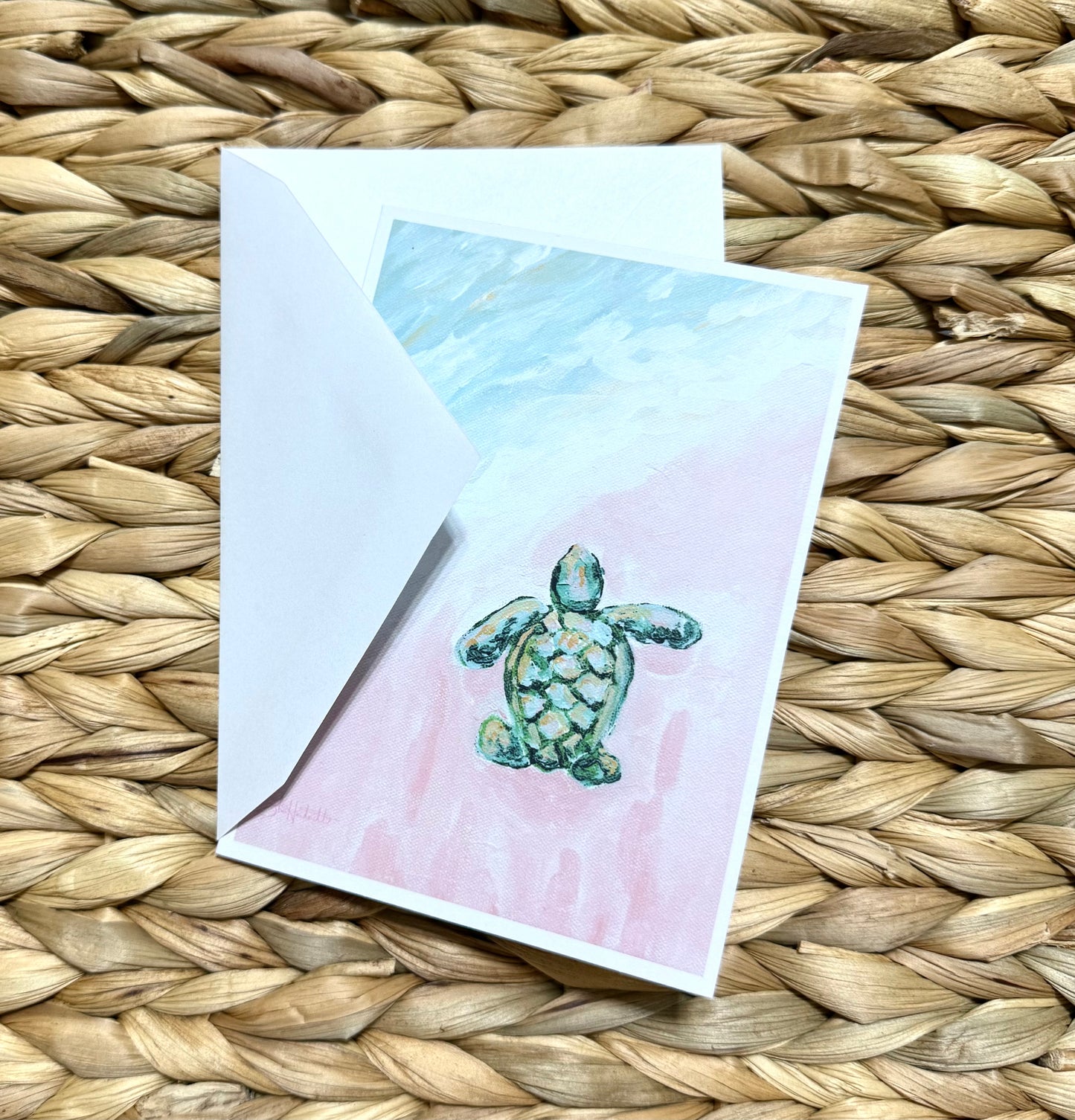 Blank Card Set of 8 - Sea Turtle