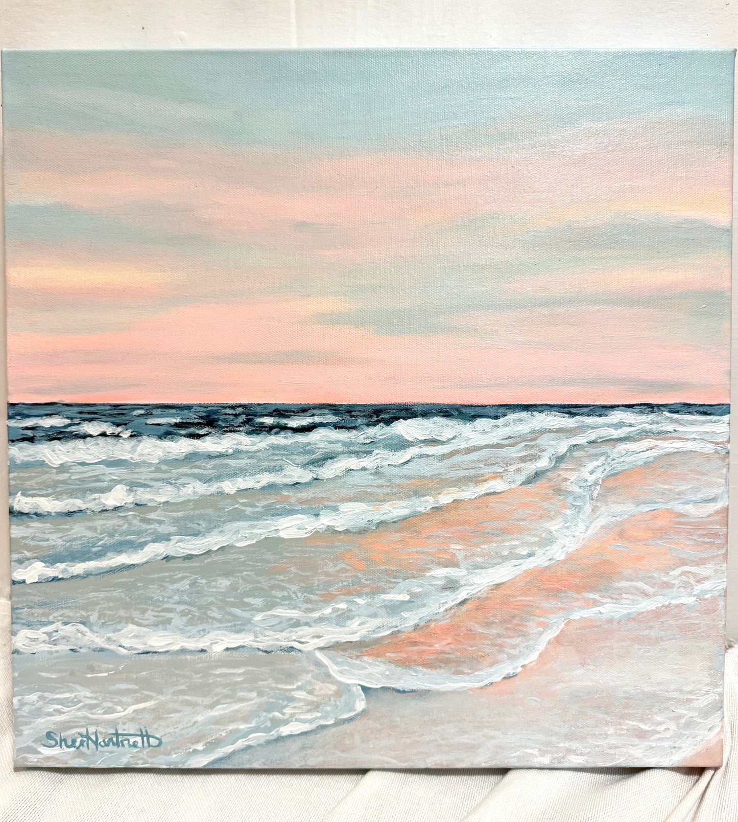 "Seaside Sunset" Original Acrylic Painting- Seaside Collection