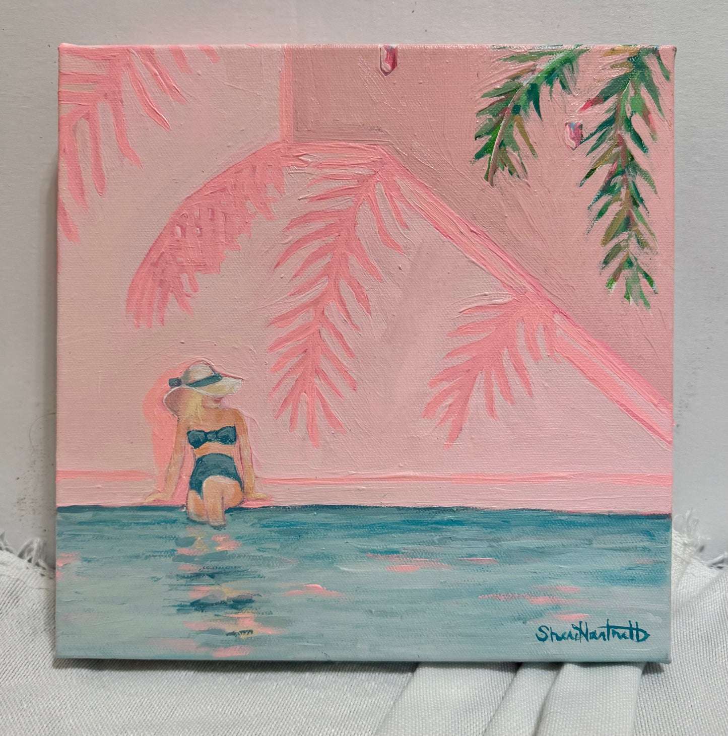 "Spa Day" Original Acrylic Painting- Seaside Collection
