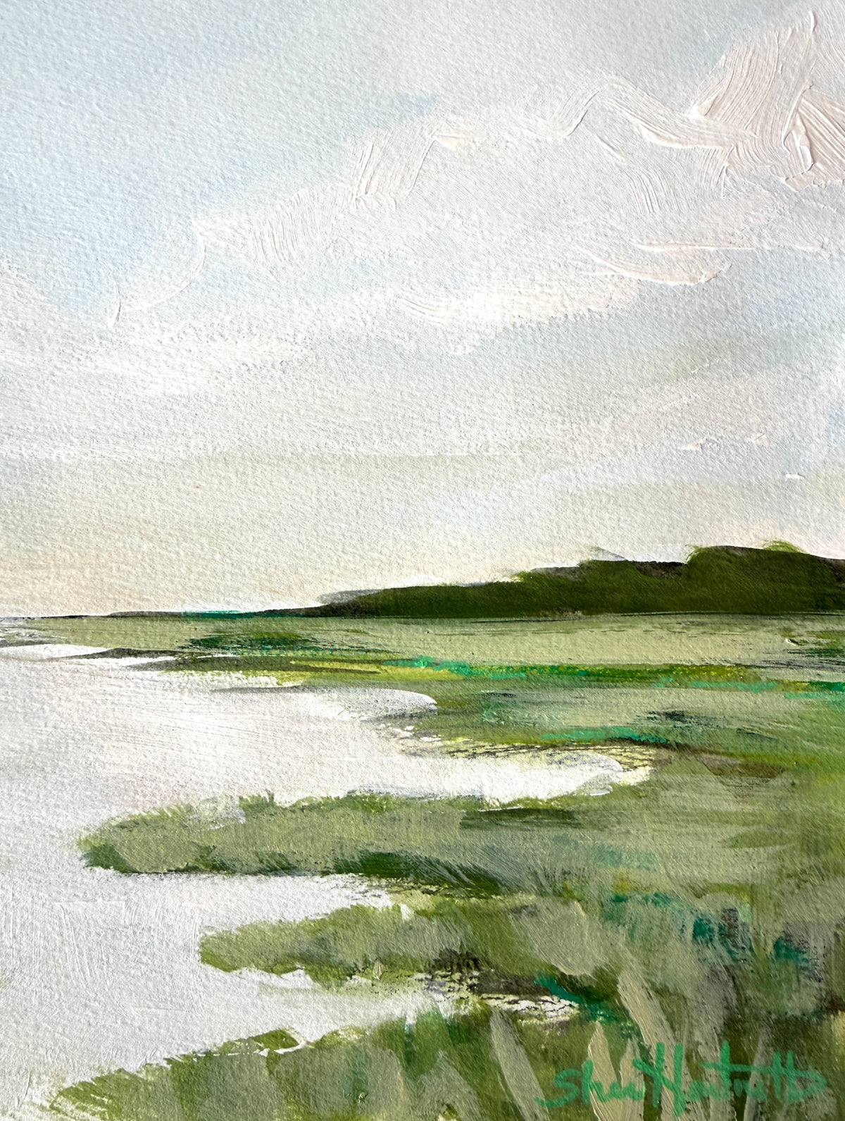 Marsh Study IV - Original Lowcountry Acrylic Painting