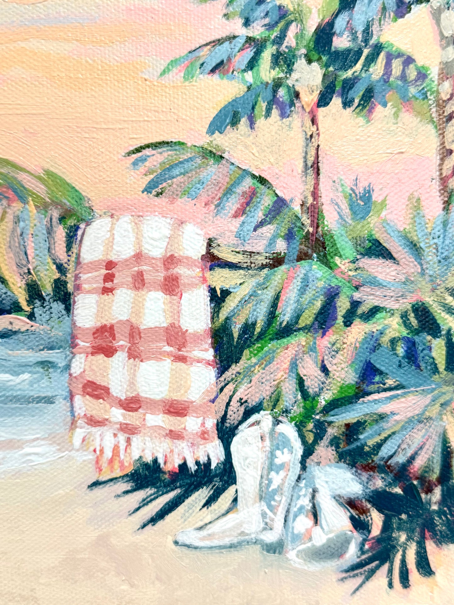Giclee Print "Boots on the Beach" - Seaside Collection