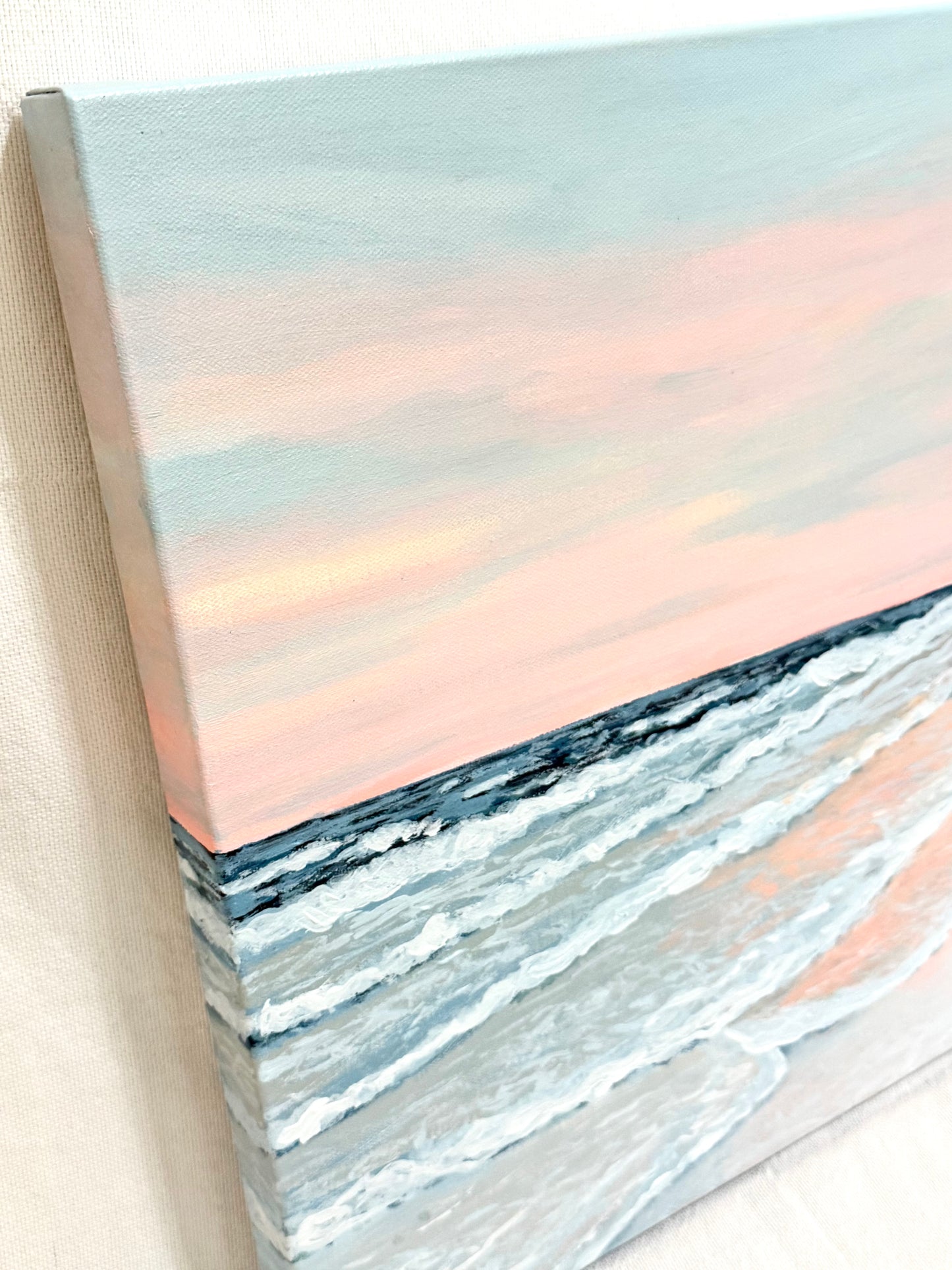 "Seaside Sunset" Original Acrylic Painting- Seaside Collection