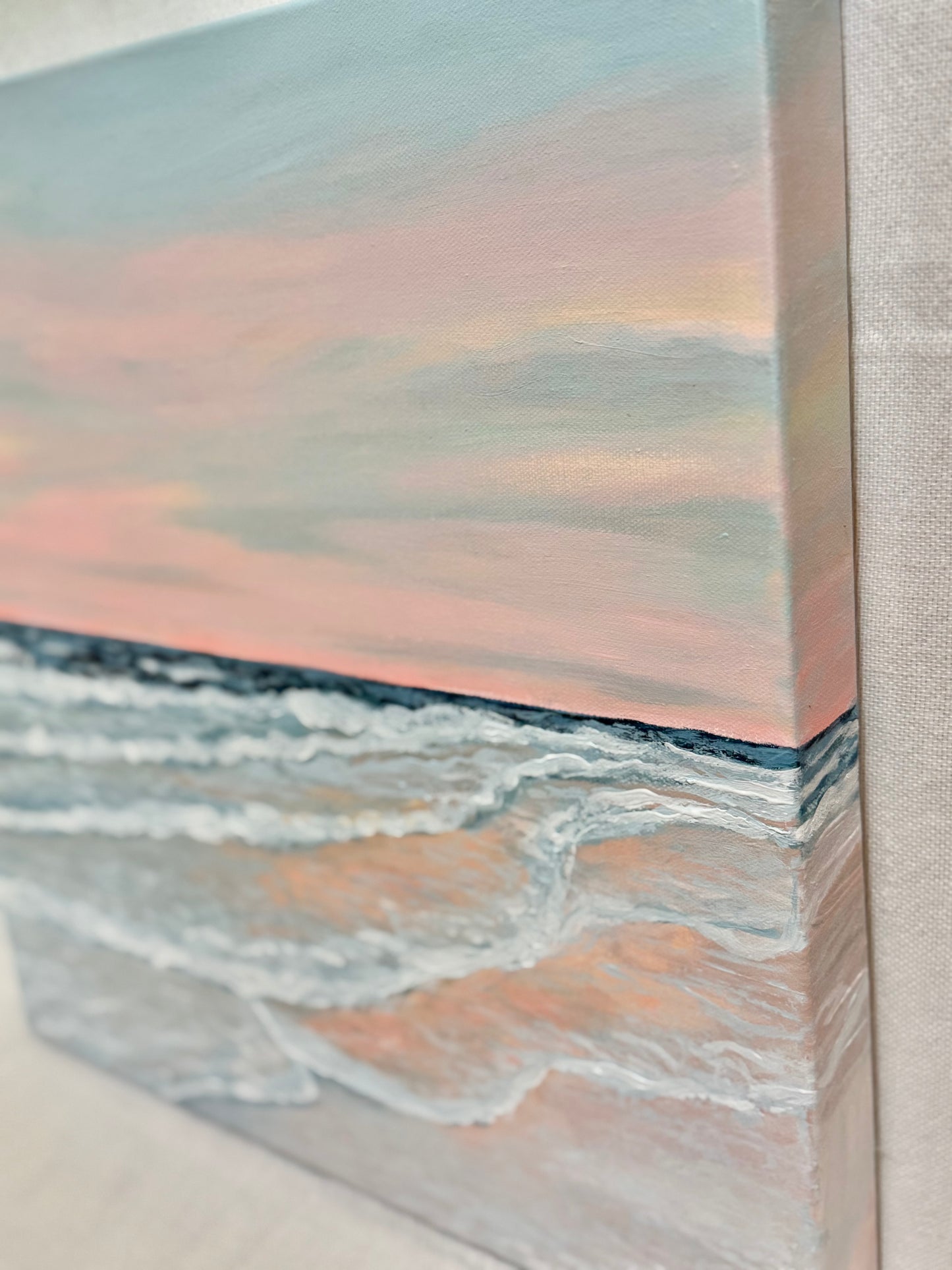 "Seaside Sunset" Original Acrylic Painting- Seaside Collection