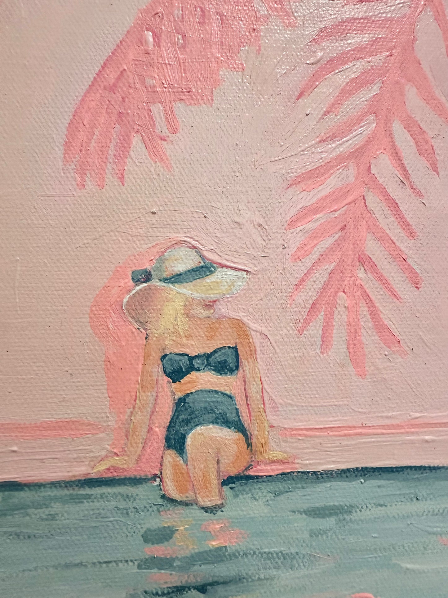 "Spa Day" Original Acrylic Painting- Seaside Collection