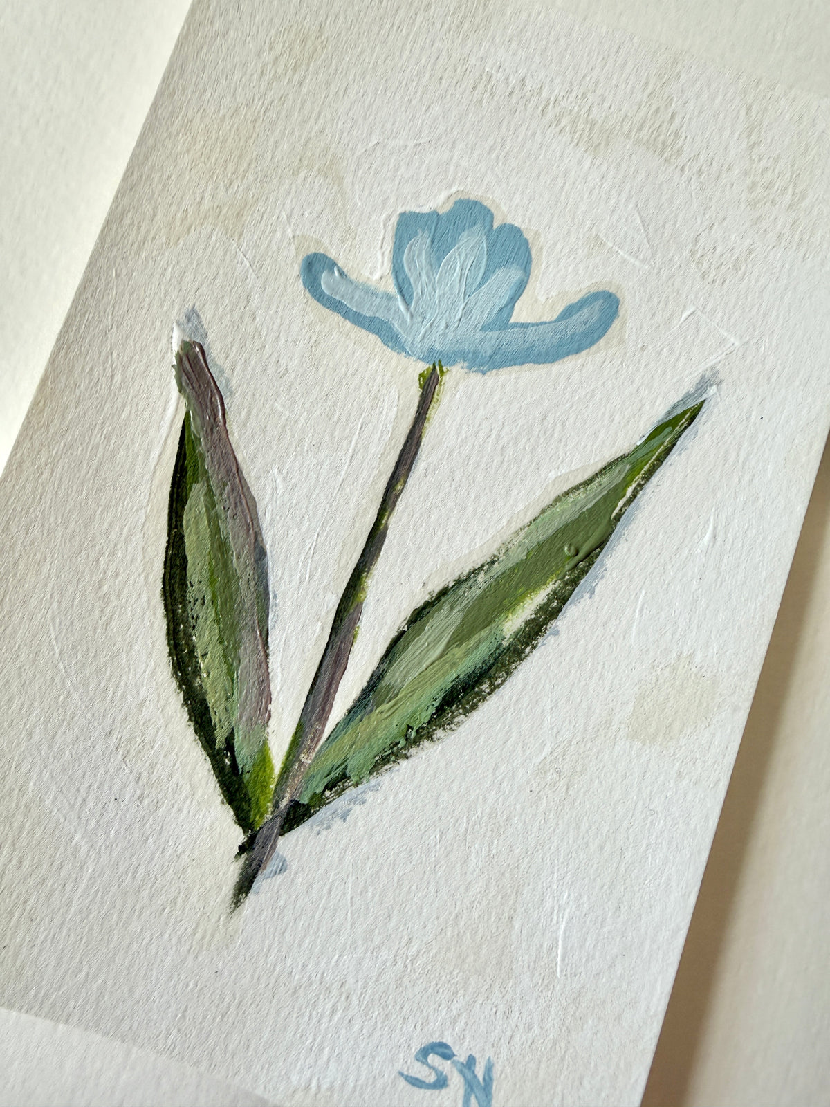 Original Floral Acrylic Painting | 4x6