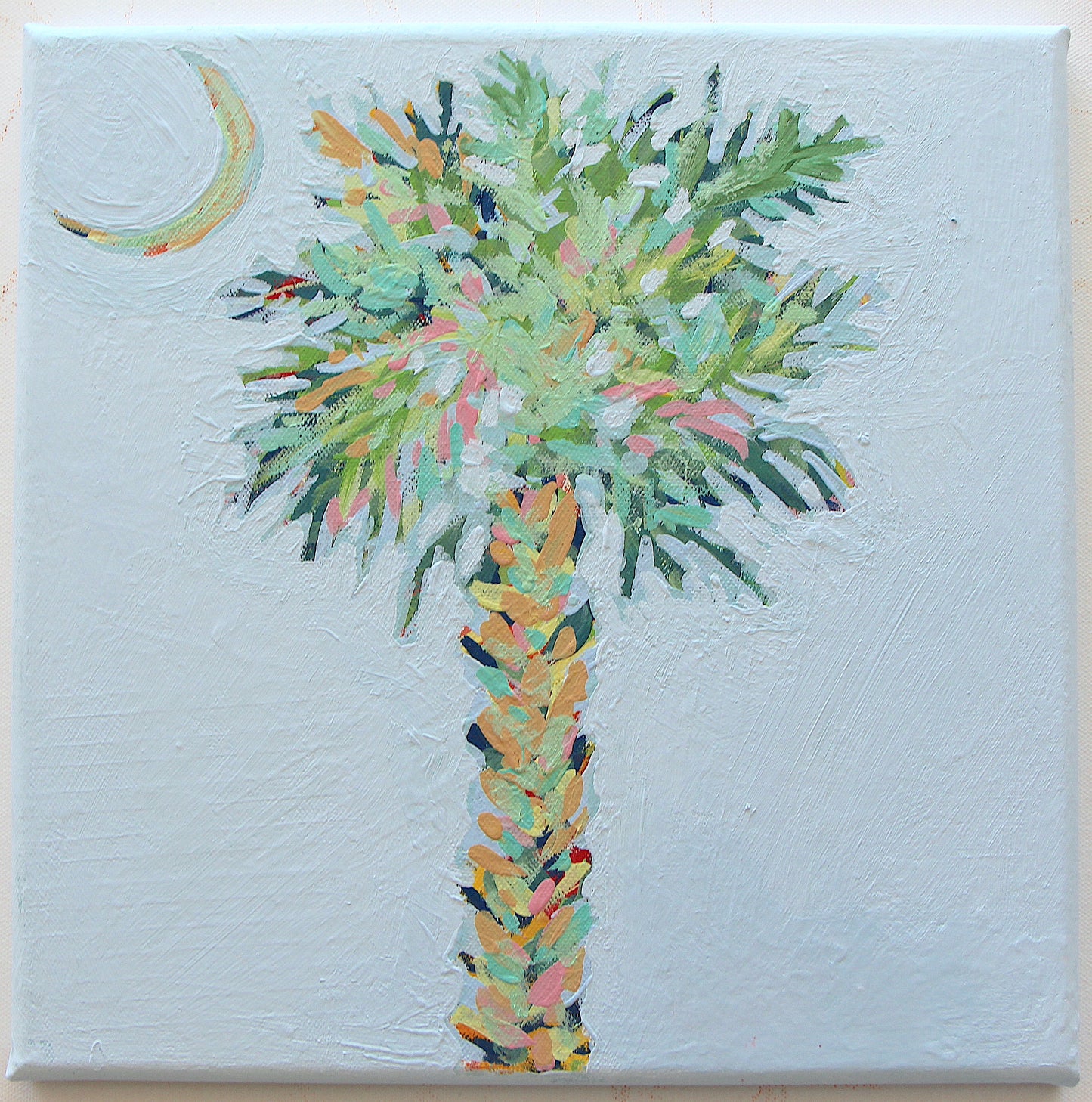 Palm and Moon #1 (Available April 17th)-Original Painting