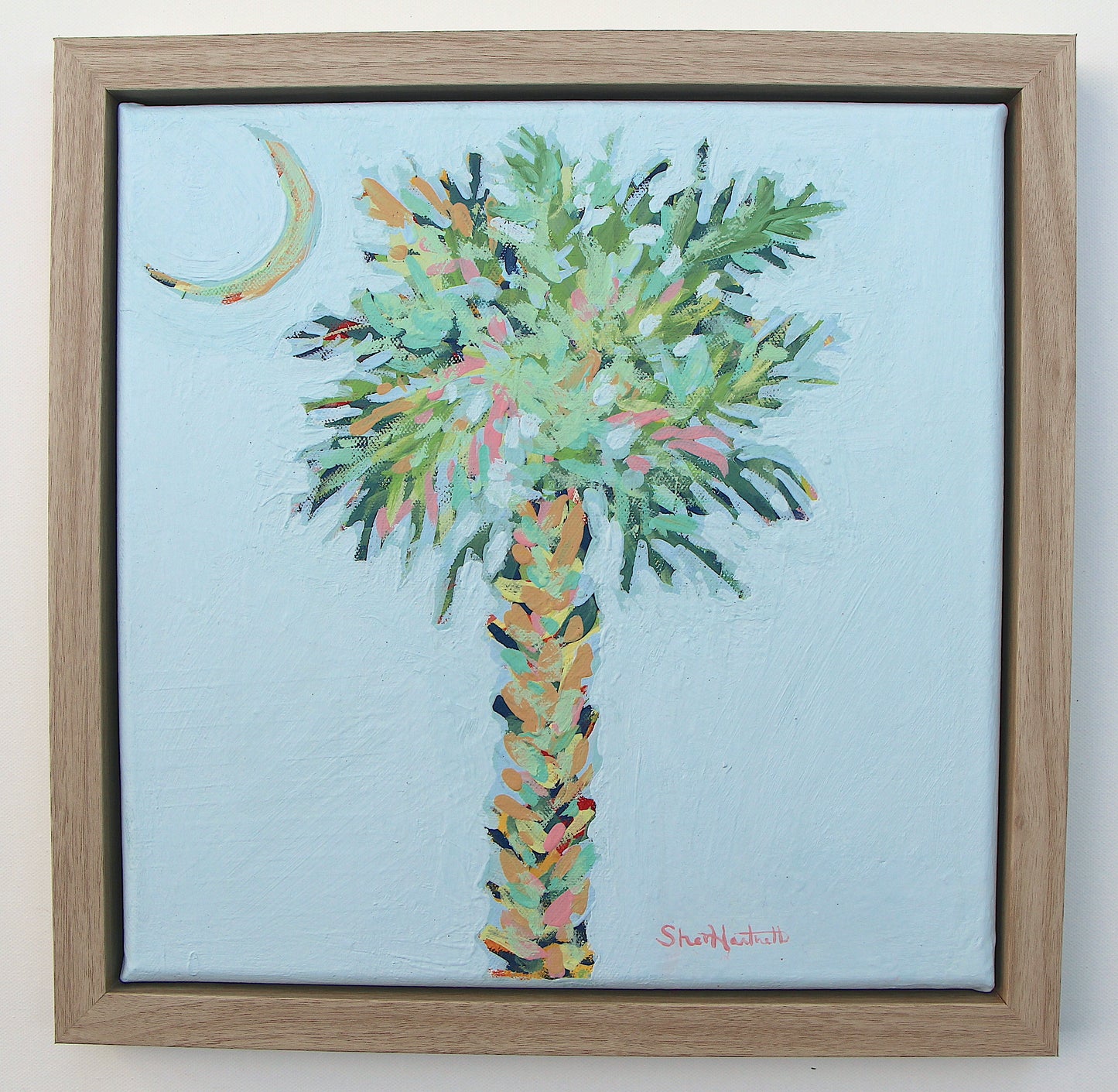 Palm and Moon #1 (Available April 17th)-Original Painting