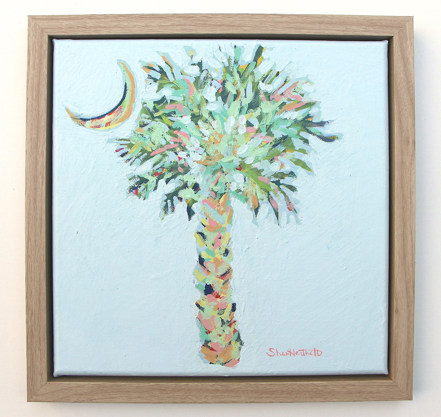 Palm and Moon #2 (Available April 17th)-Original Painting
