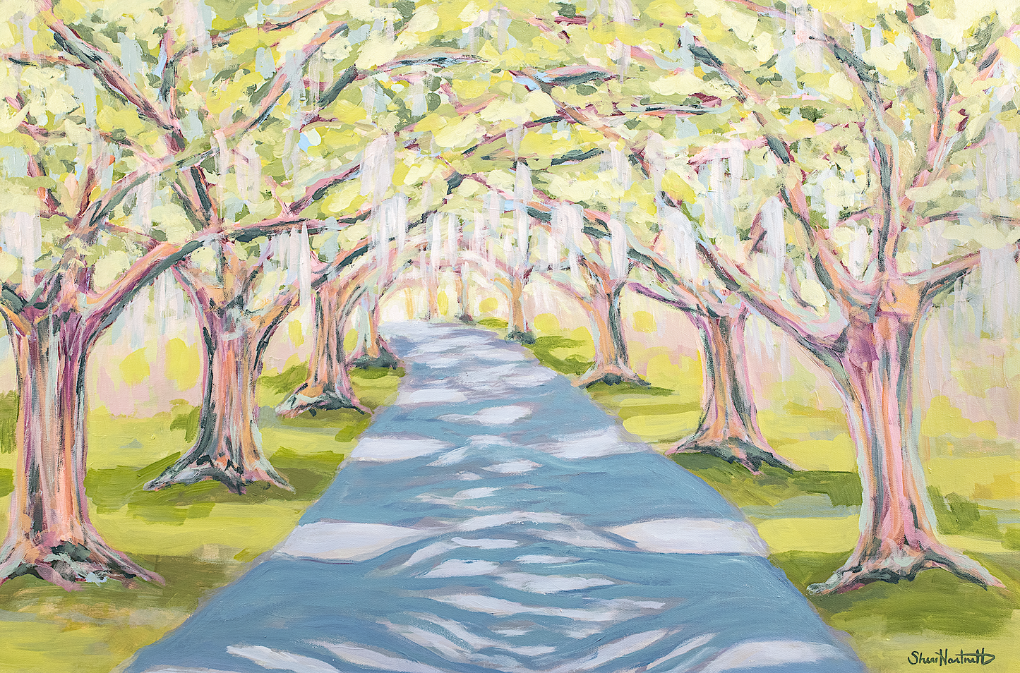 Oak Canopy No. 2 — Pastel Lowcountry Oak Alley Fine Art Print