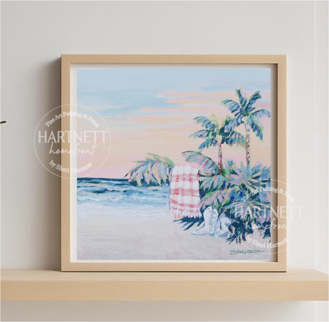 Giclee Print "Boots on the Beach" - Seaside Collection