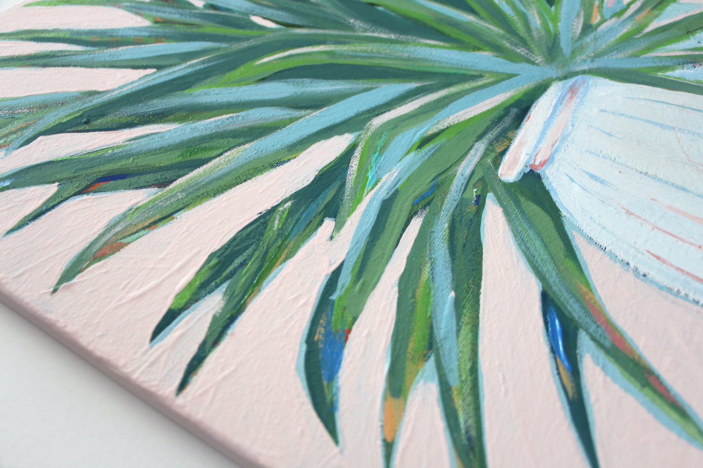 Palms Vase Original Painting