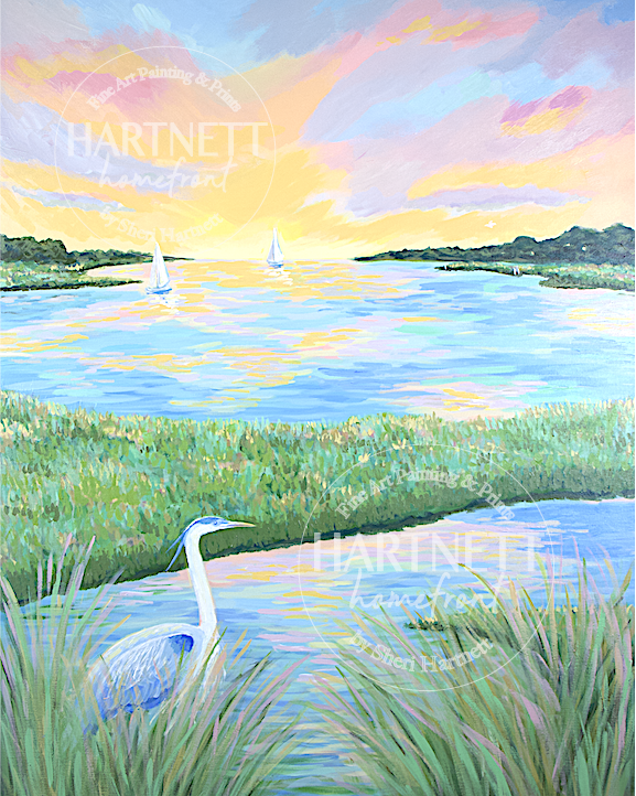 "Golden Hour in the Marsh" #1 Giclee Print