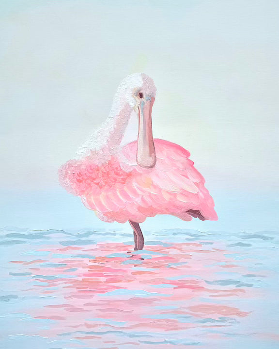 Pink Serenity — Roseate Spoonbill Fine Art Print