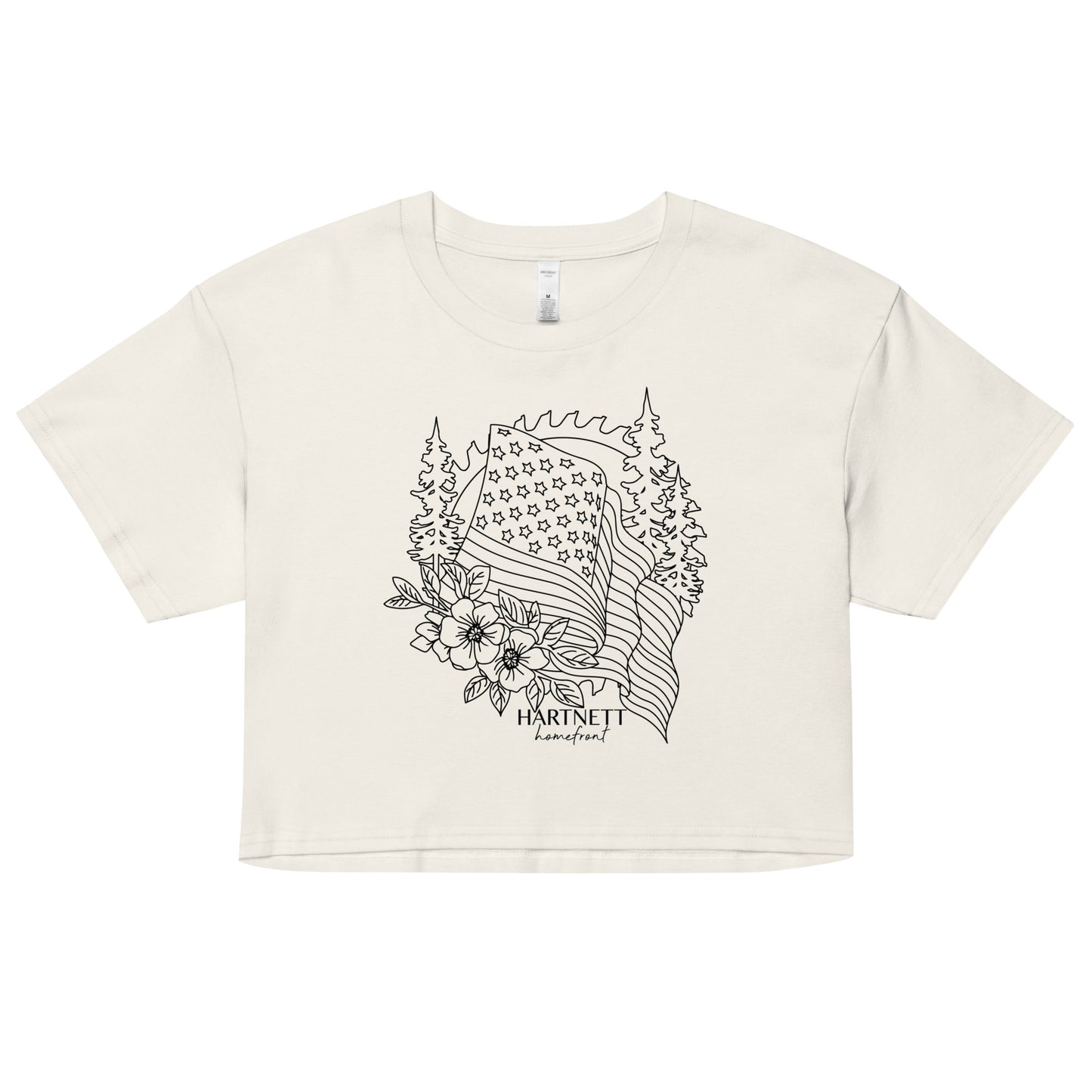 Women’s crop top- Line Art - Sawblade