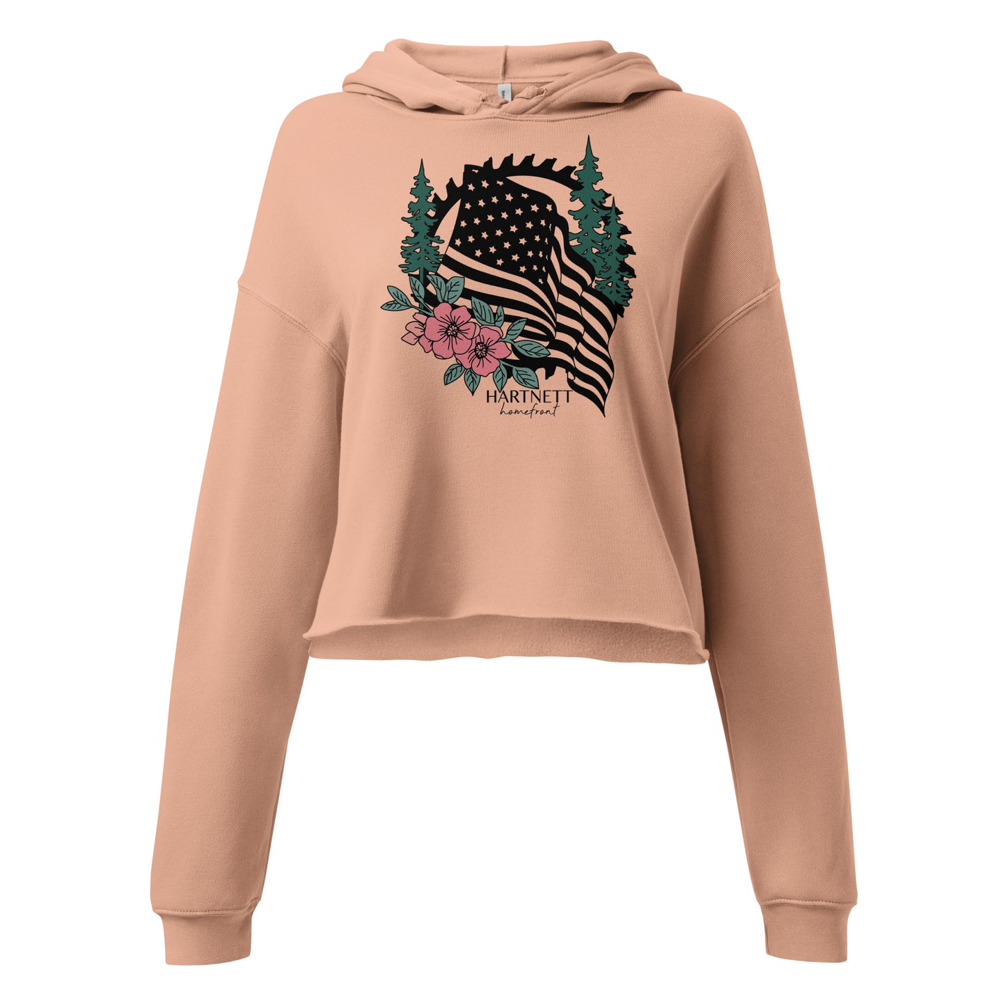 Crop Hoodie- Bold- Sawblade
