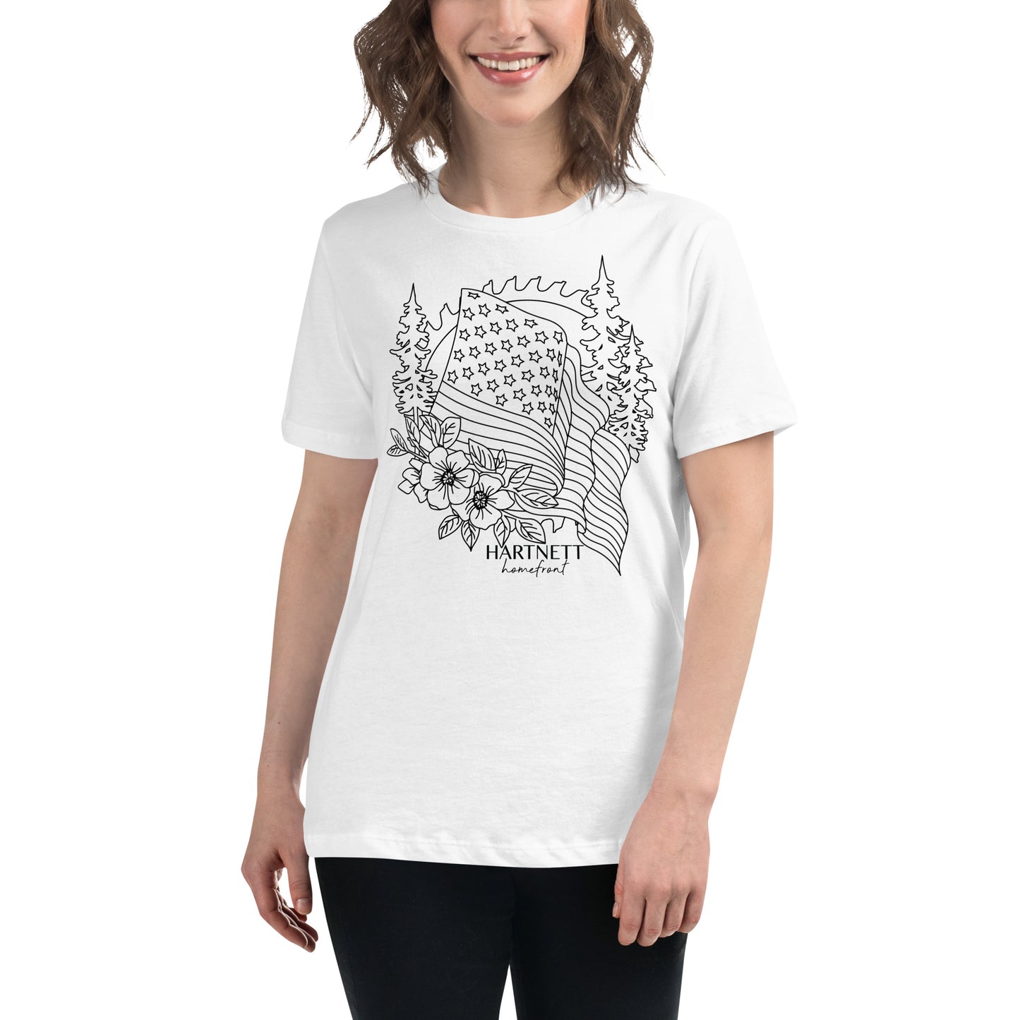 Women's Relaxed T-Shirt- Line Art- Sawblade