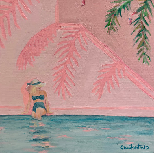 "Spa Day" Original Acrylic Painting- Seaside Collection
