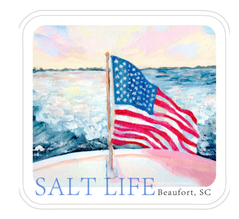 Sticker-SALT LIFE- Beaufort, SC -Boat life