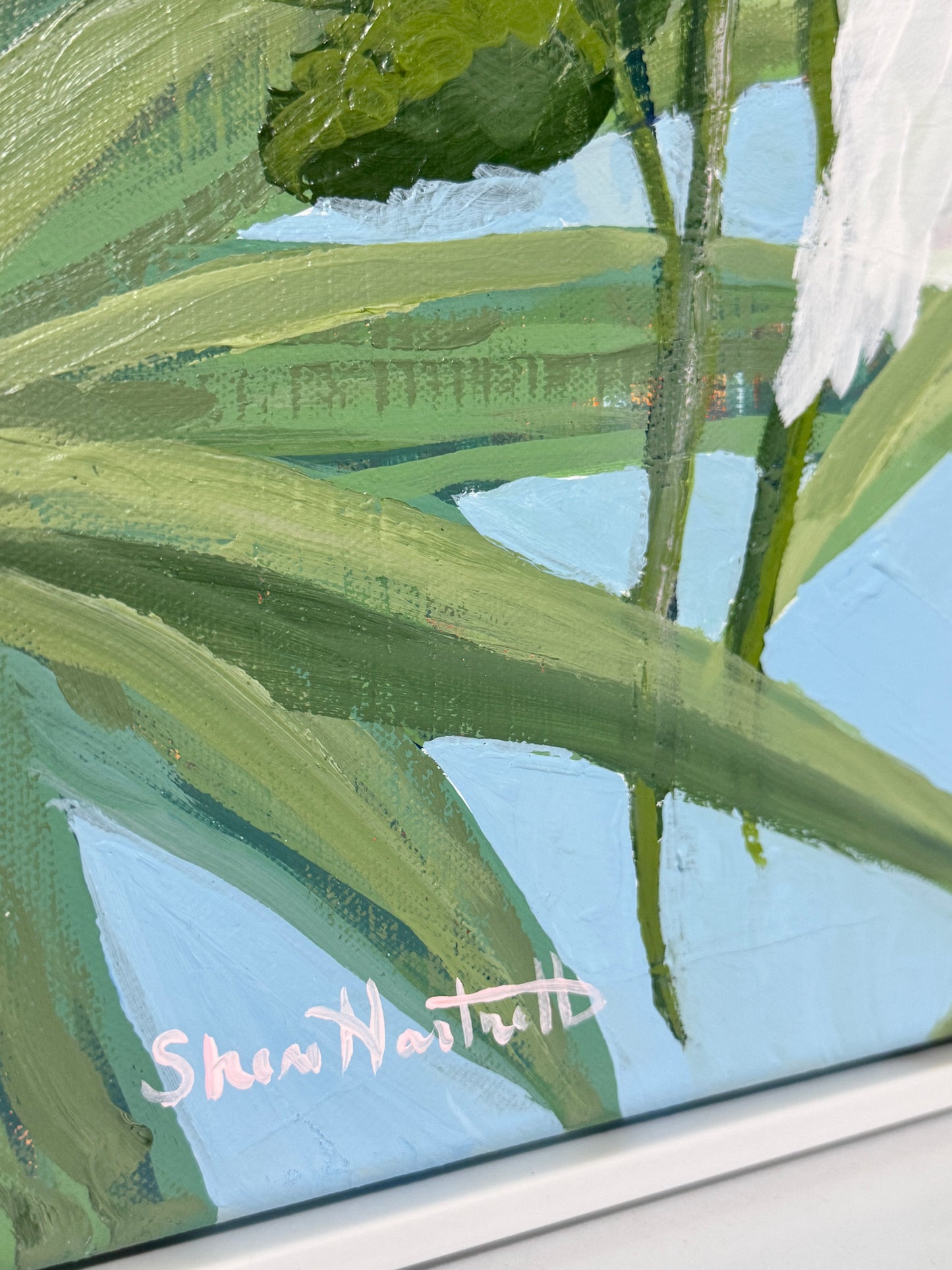 Marsh in Bloom – Original Lowcountry Egret Painting