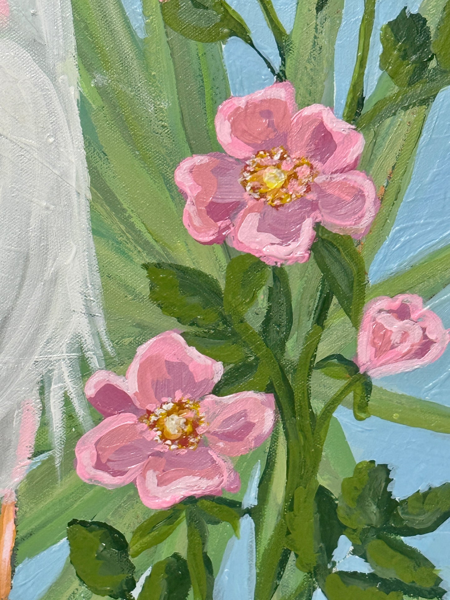 Marsh in Bloom – Original Lowcountry Egret Painting