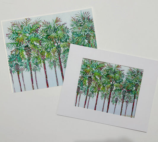 Under the Palms- Giclee Print