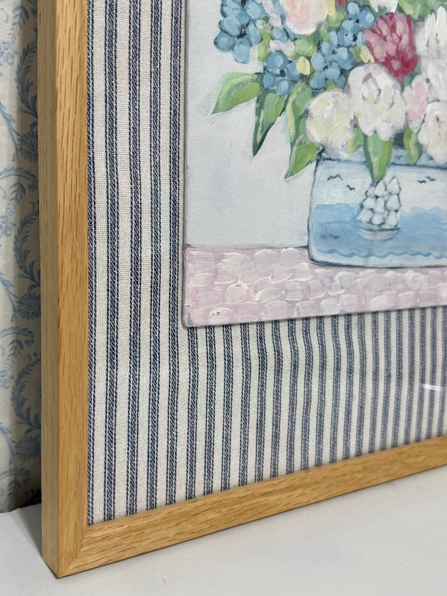 Red White and Bloom- Framed Original
