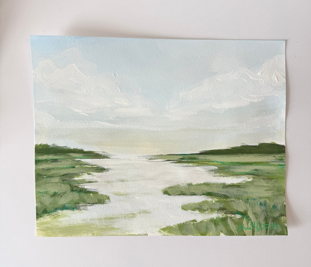 Marsh Study IV - Original Lowcountry Acrylic Painting