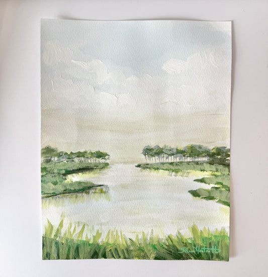 Marsh Study II - Original Lowcountry Acrylic Painting