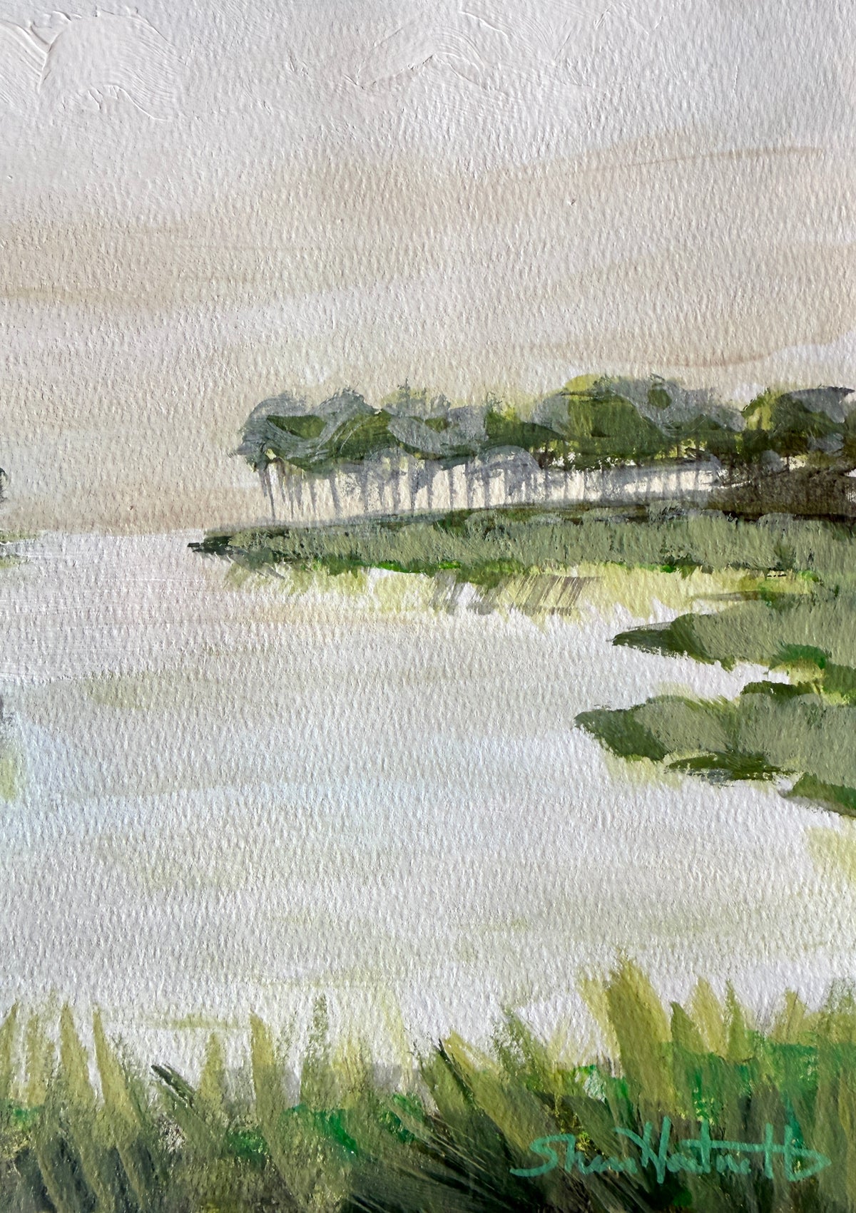 Marsh Study II - Original Lowcountry Acrylic Painting