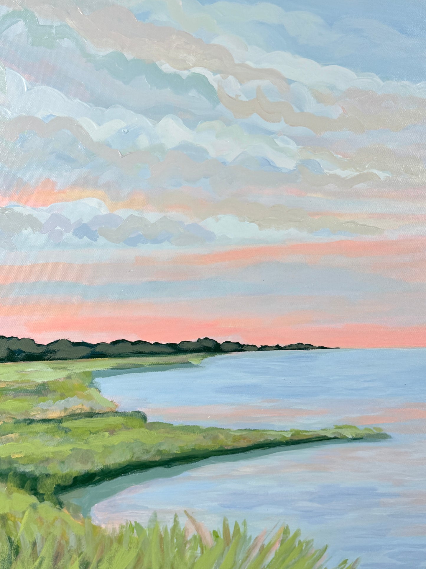 Morning Marsh Light – Original Lowcountry Marsh Painting (30x40)