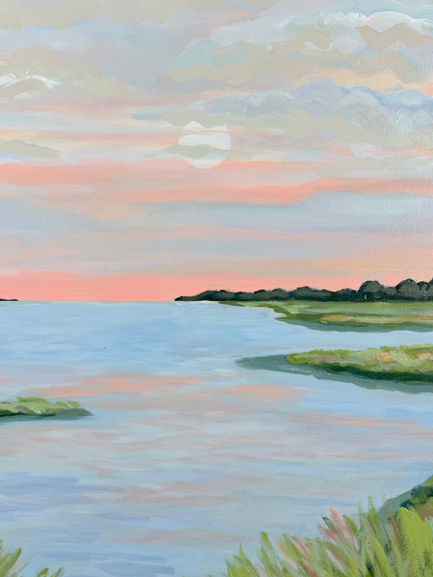 Morning Marsh Light – Original Lowcountry Marsh Painting (30x40)