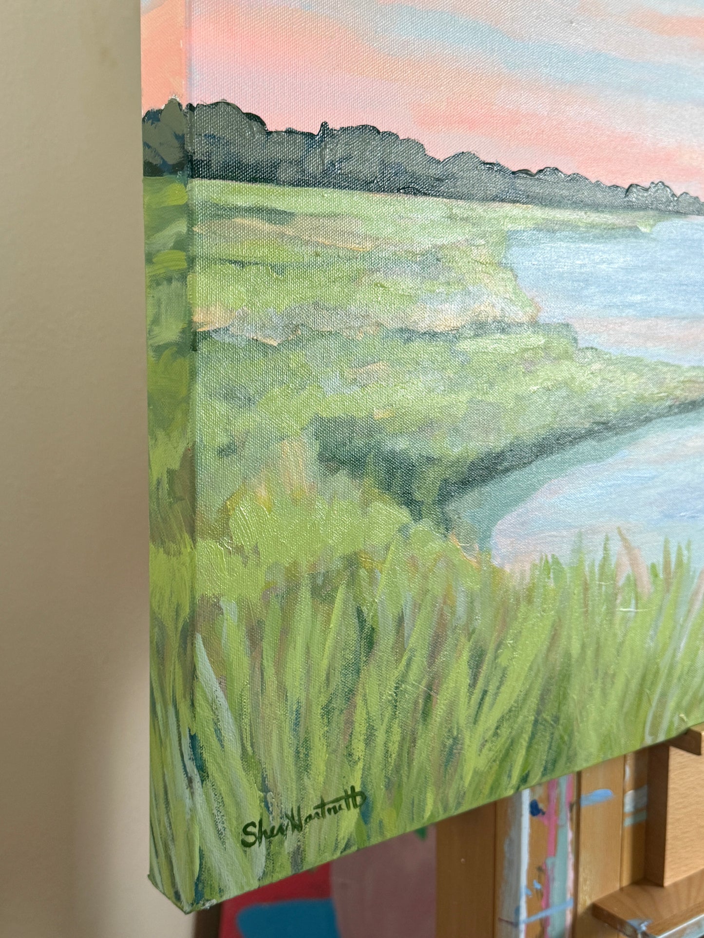 Morning Marsh Light – Original Lowcountry Marsh Painting (30x40)