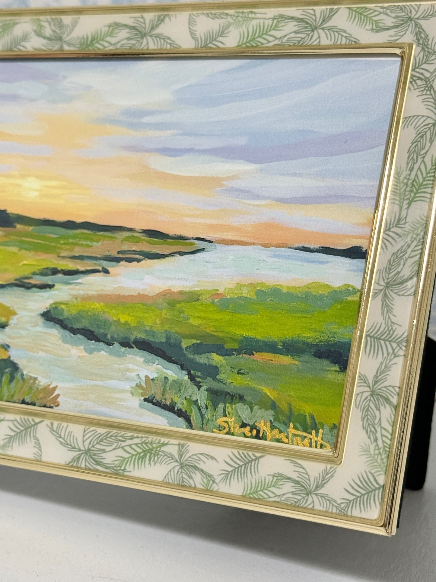 Where the Tide Whispers – Framed Lowcountry Marsh Art Print