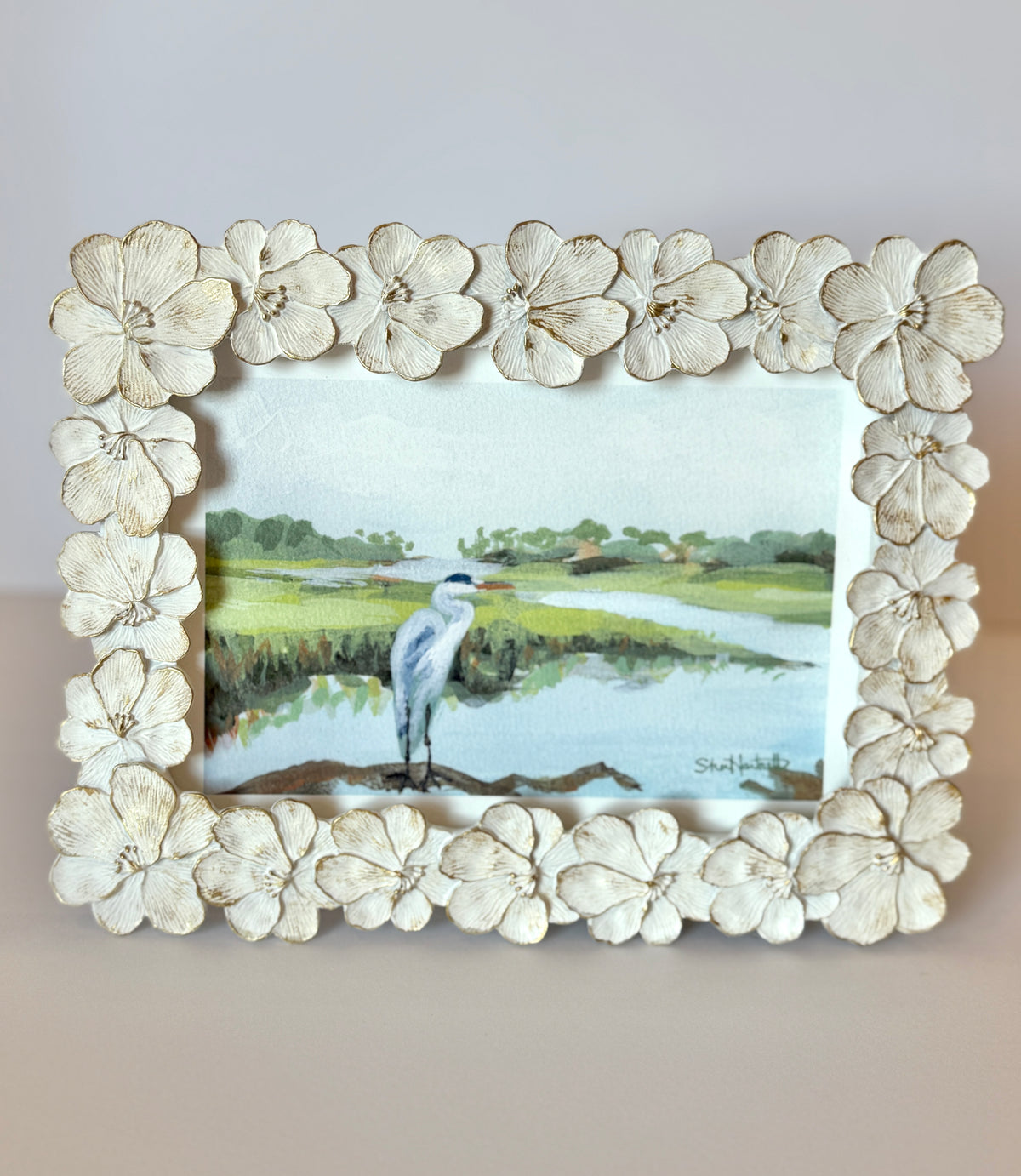 Heron in the Marsh Framed Fine Art Print - Lowcountry Calm Collection