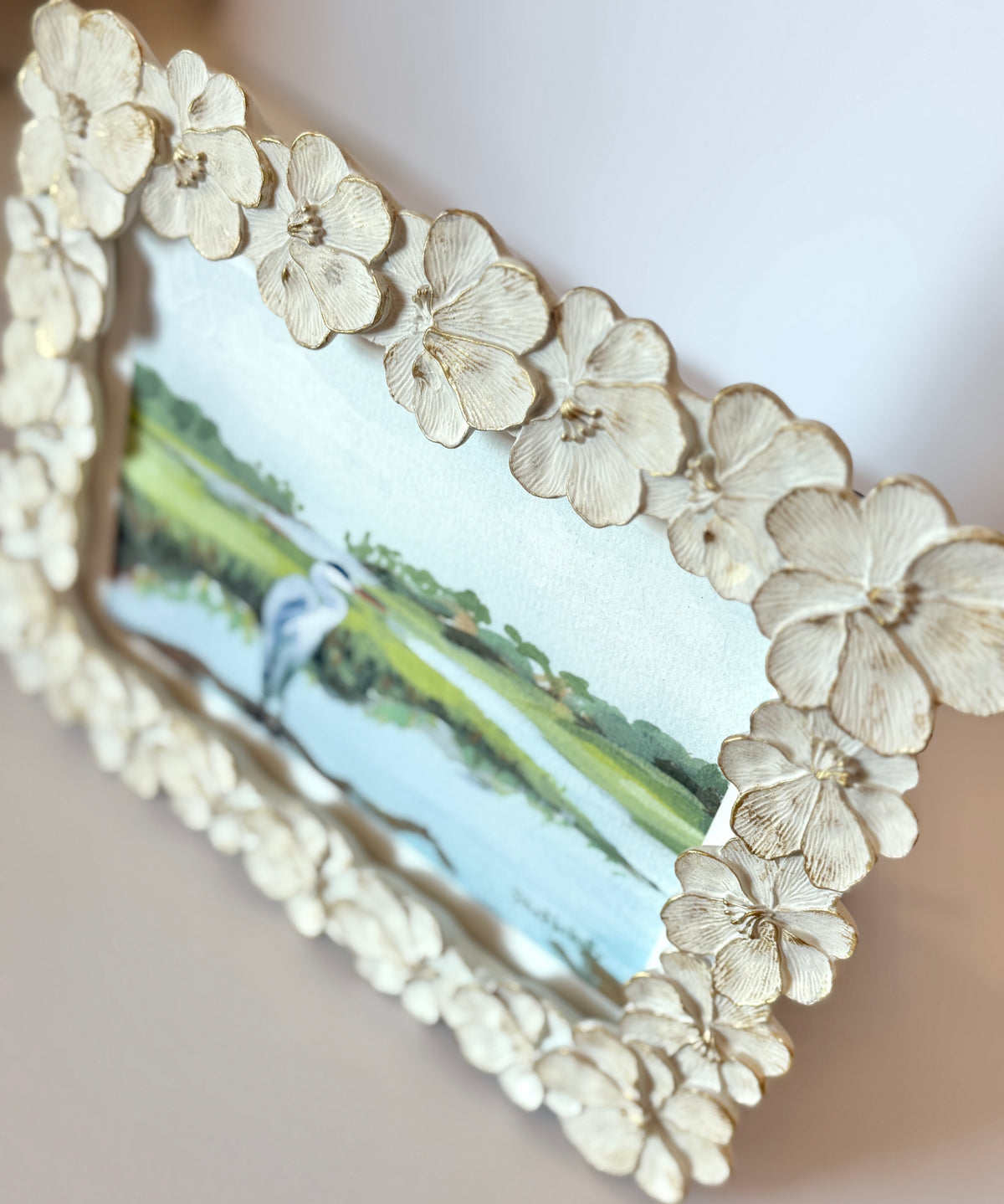 Heron in the Marsh Framed Fine Art Print - Lowcountry Calm Collection