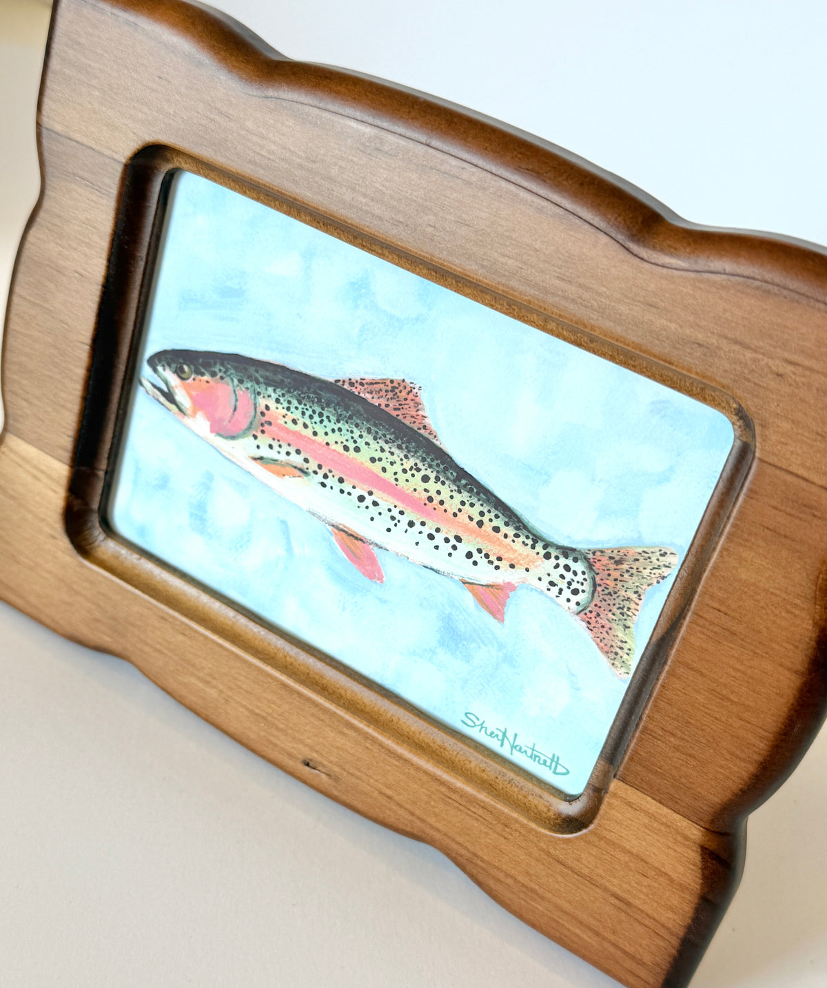 Rainbow Trout Framed Fine Art Print- Framed