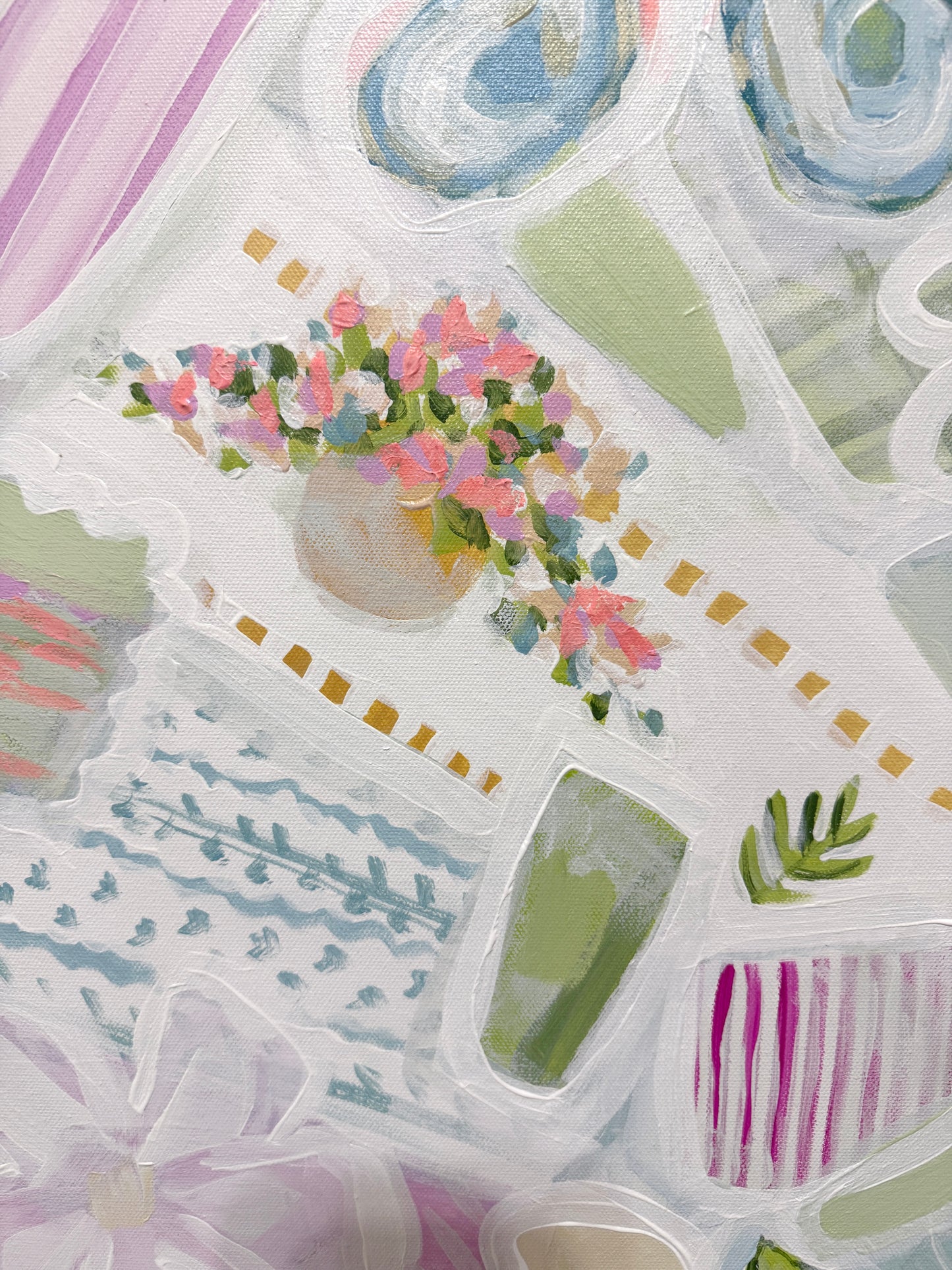 Garden Whispers & Harbor Daydreams | Original Diptych Painting Set | 24x30 Each