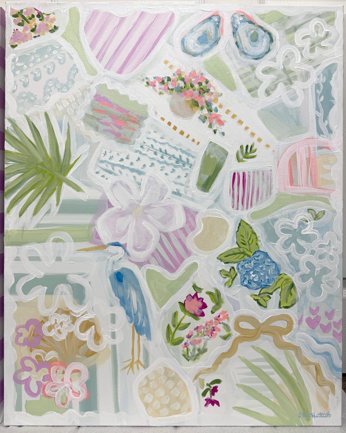 Garden Whispers & Harbor Daydreams | Original Diptych Painting Set | 24x30 Each