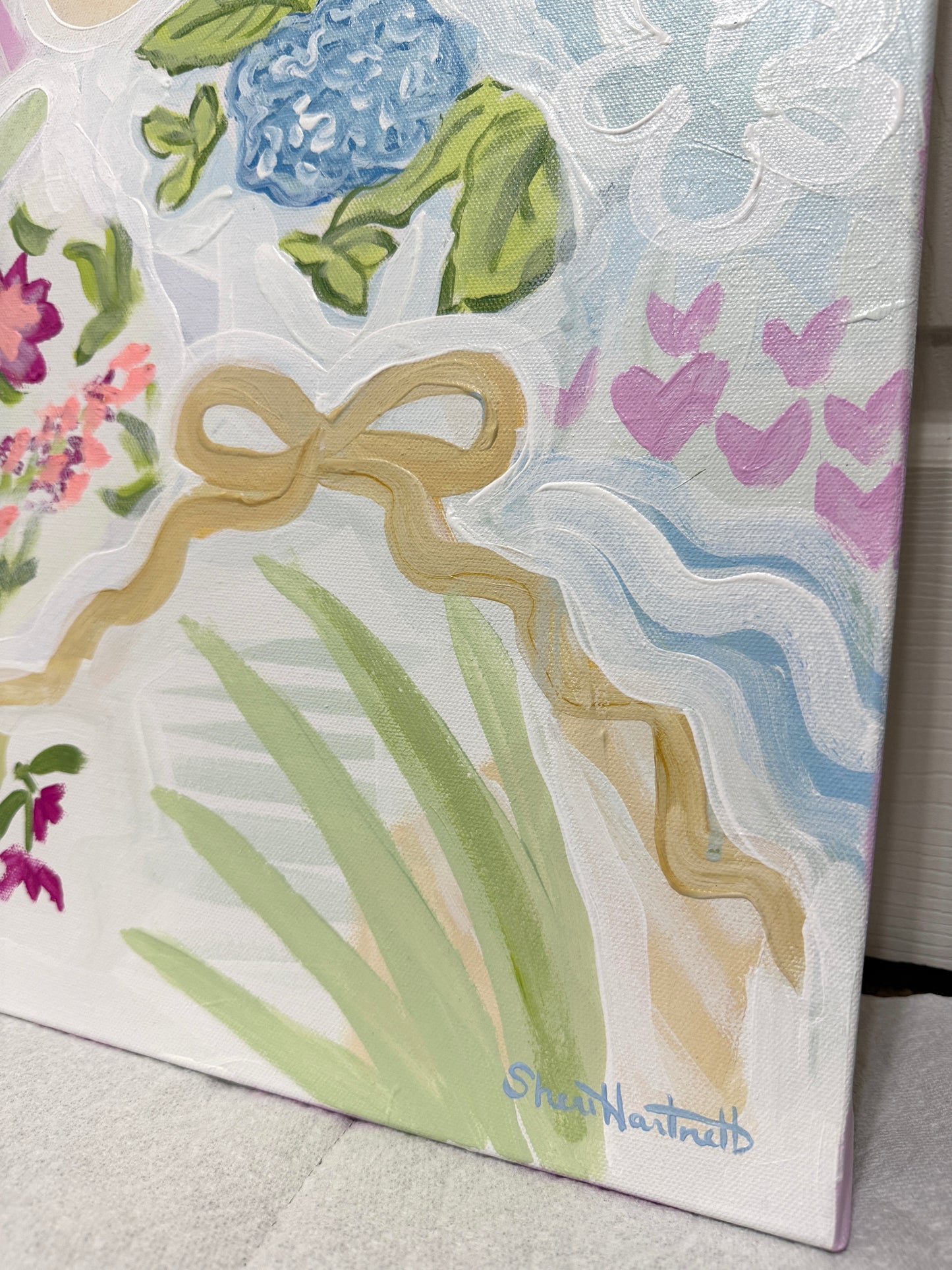 Garden Whispers & Harbor Daydreams | Original Diptych Painting Set | 24x30 Each