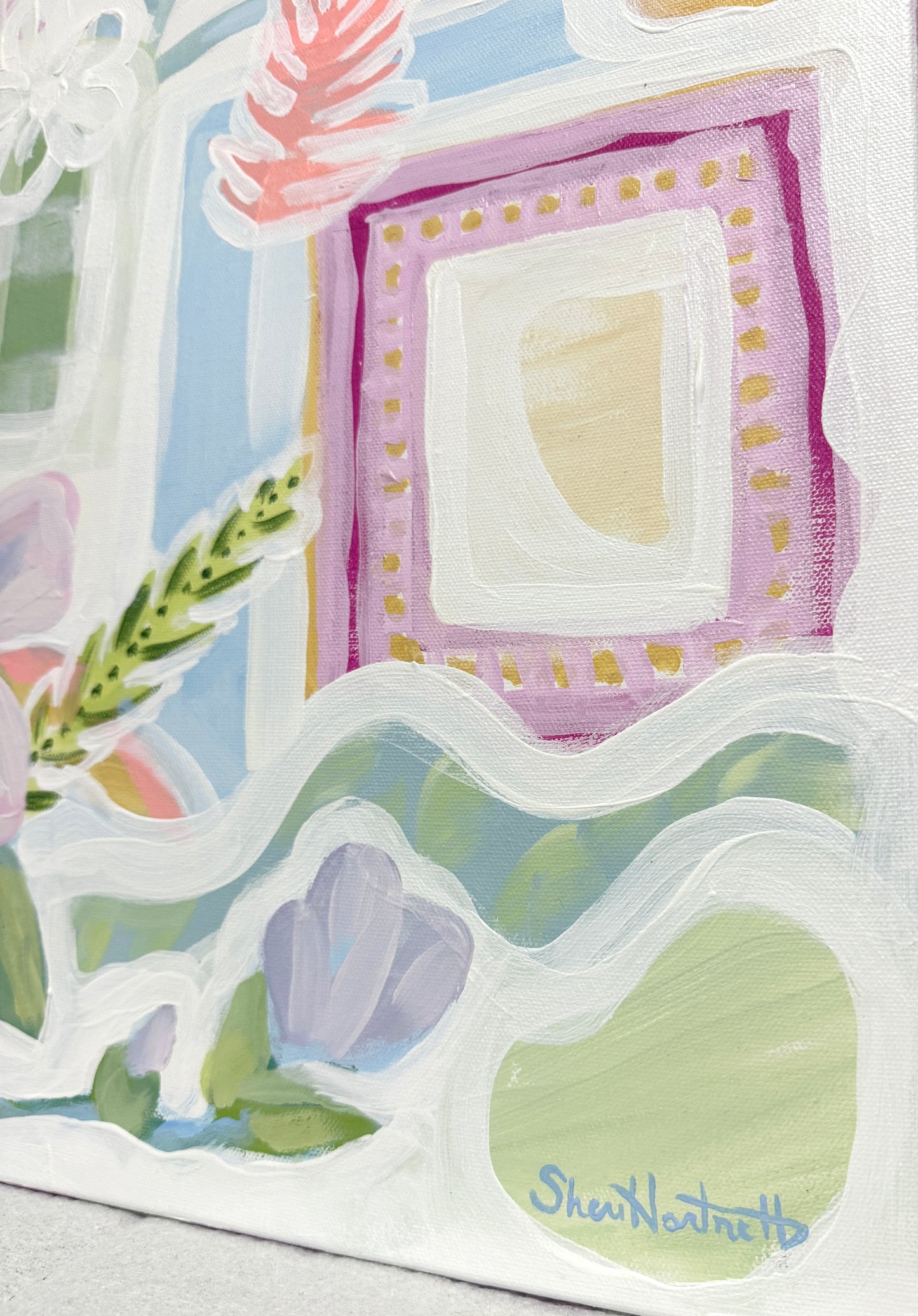 Garden Whispers & Harbor Daydreams | Original Diptych Painting Set | 24x30 Each