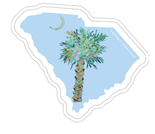 Sticker-South Carolina Palm and Moon