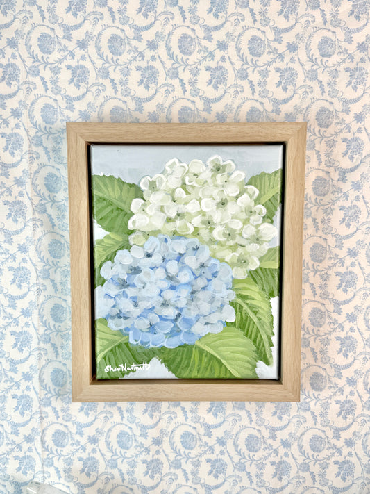 Hydrangea No. 3 — Original Acrylic Painting (Framed 10x12)