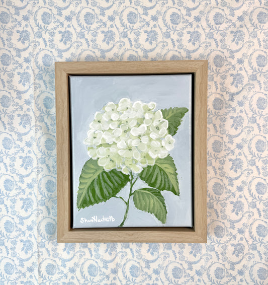 Hydrangea No. 2 — Original Acrylic Painting (Framed 10x12)