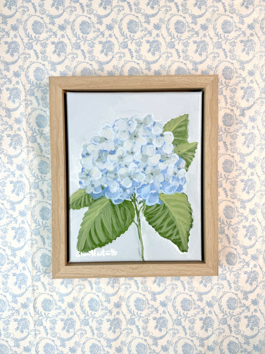 Hydrangea No. 1 — Original Acrylic Painting (Framed 10x12)