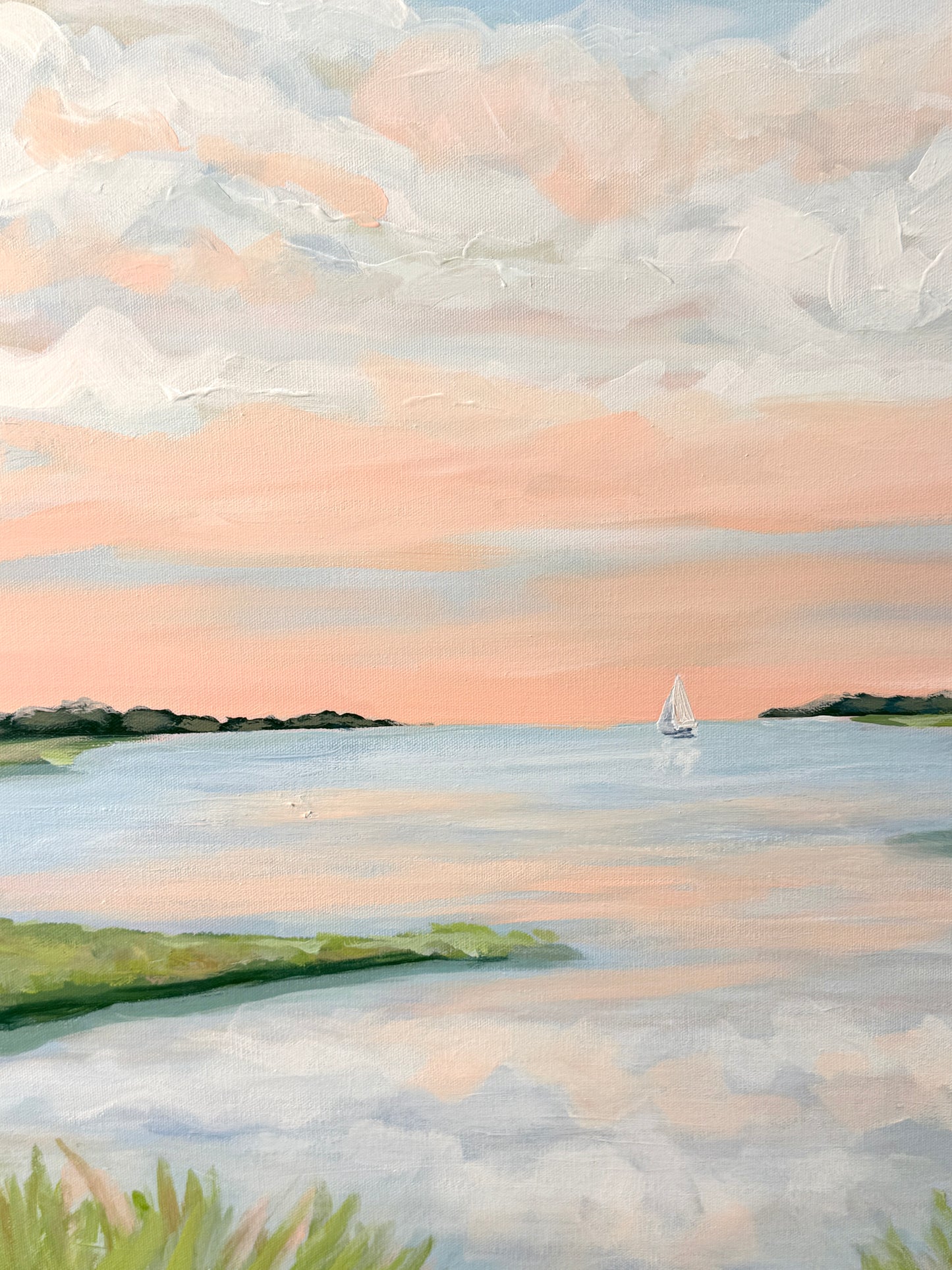 Quiet Passage — Original 30x40 Marsh Landscape Painting