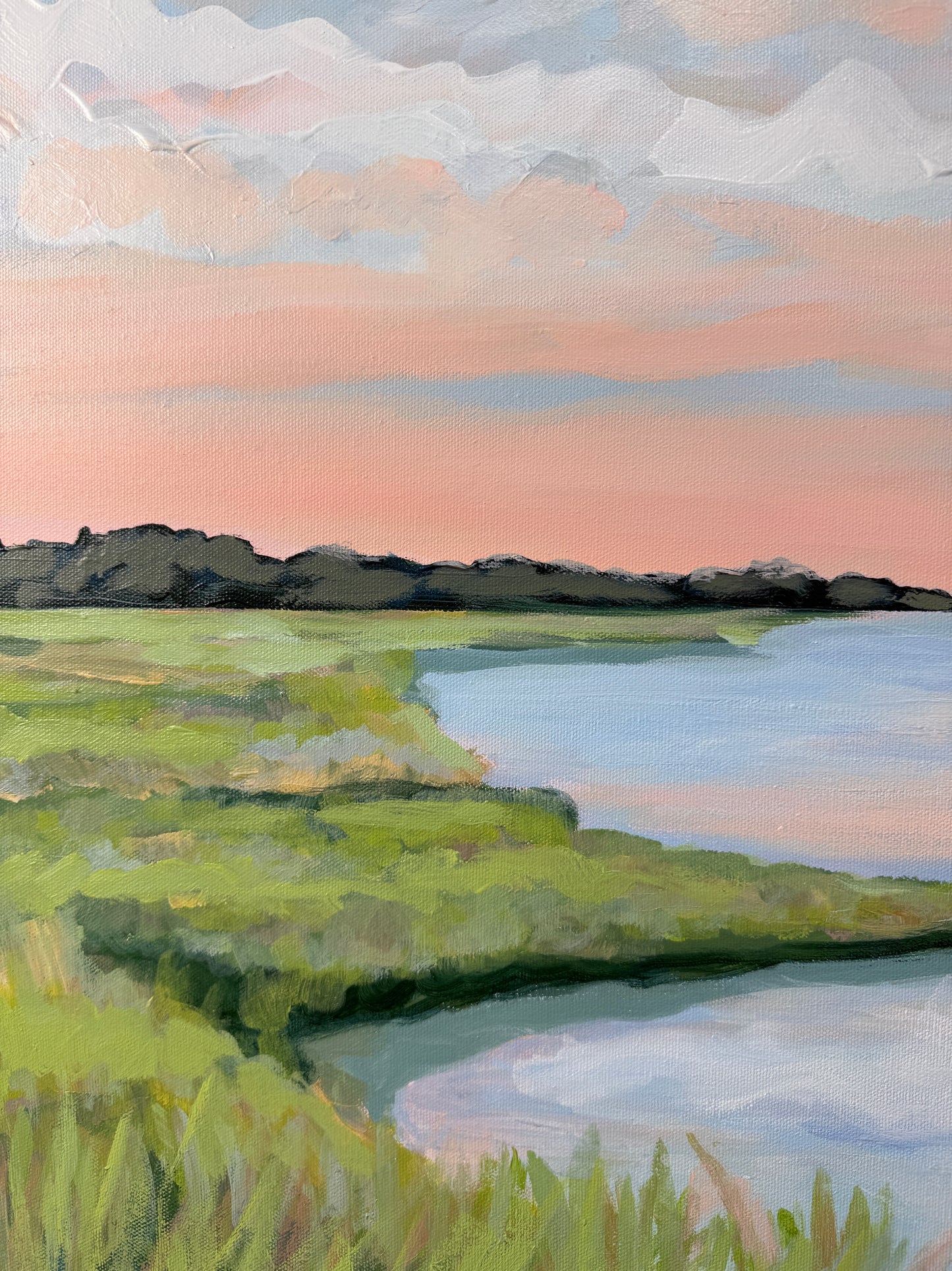 Quiet Passage — Original 30x40 Marsh Landscape Painting