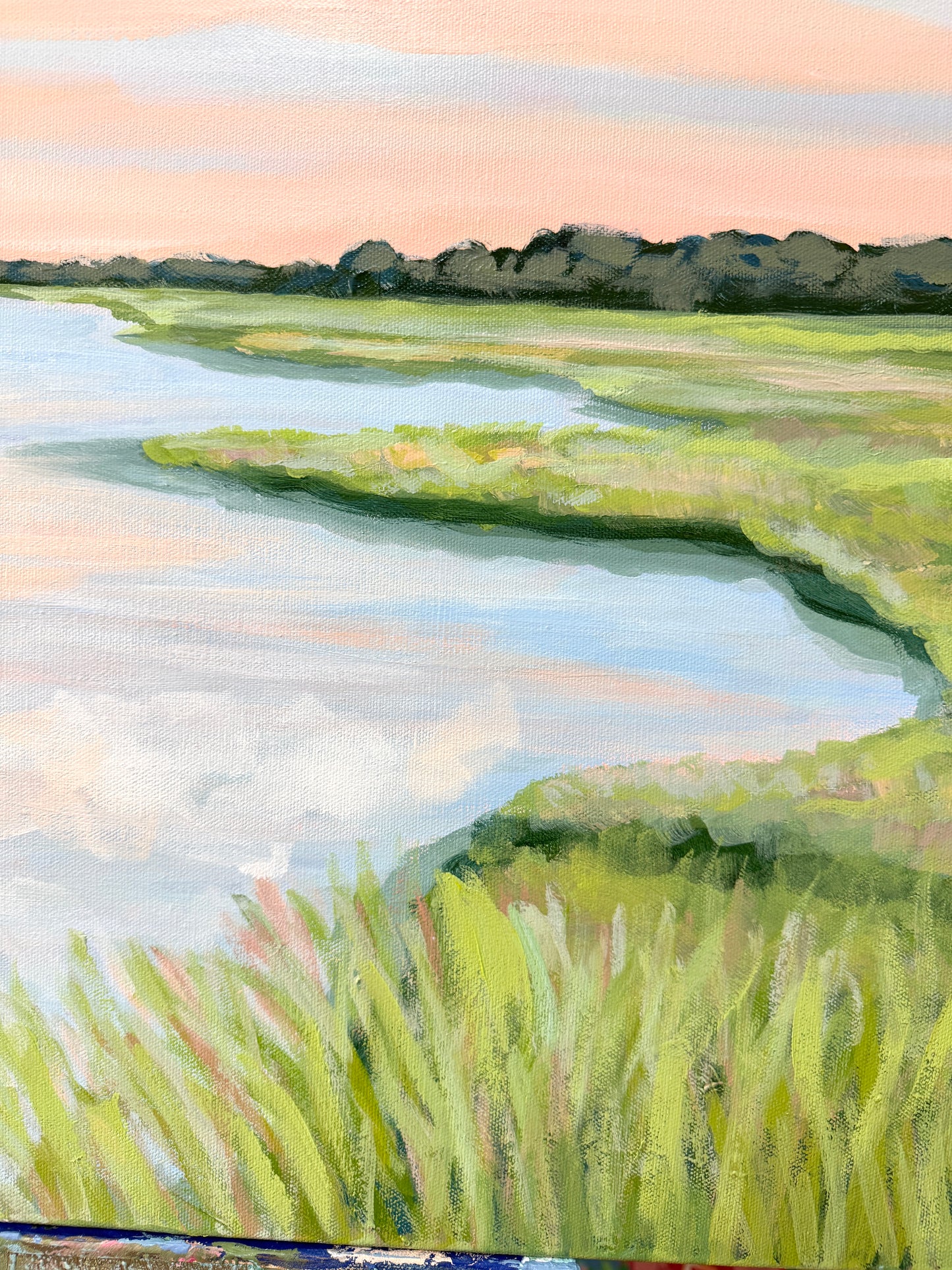 Quiet Passage — Original 30x40 Marsh Landscape Painting