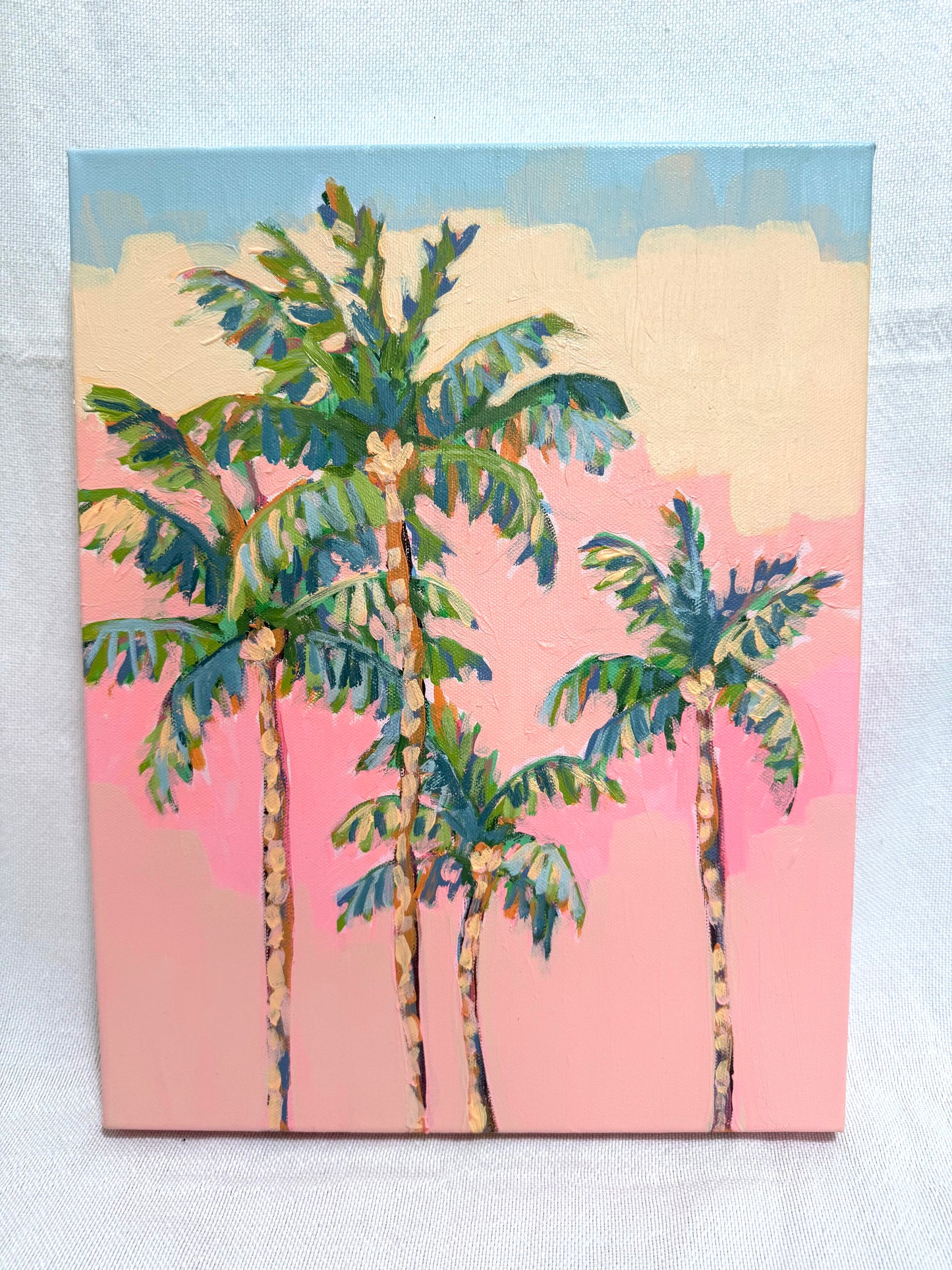 "Sunset Palms" Original Acrylic Painting- Seaside Collection