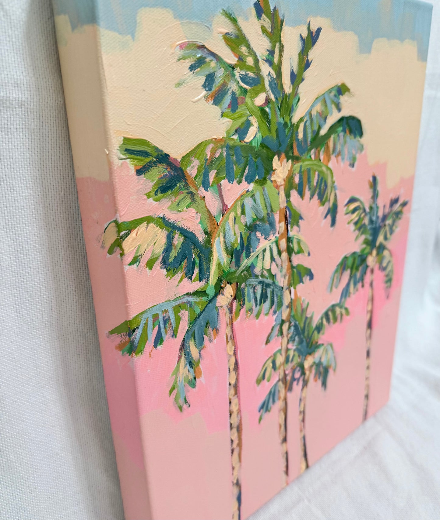 "Sunset Palms" Original Acrylic Painting- Seaside Collection